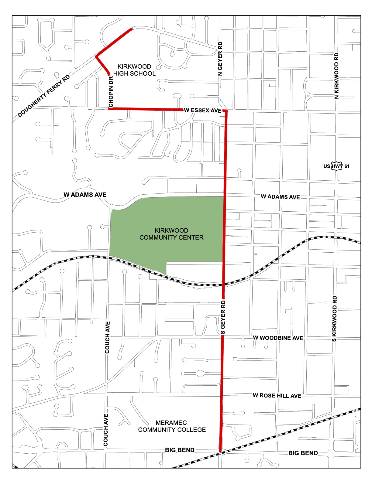 High School Parade Route 2021